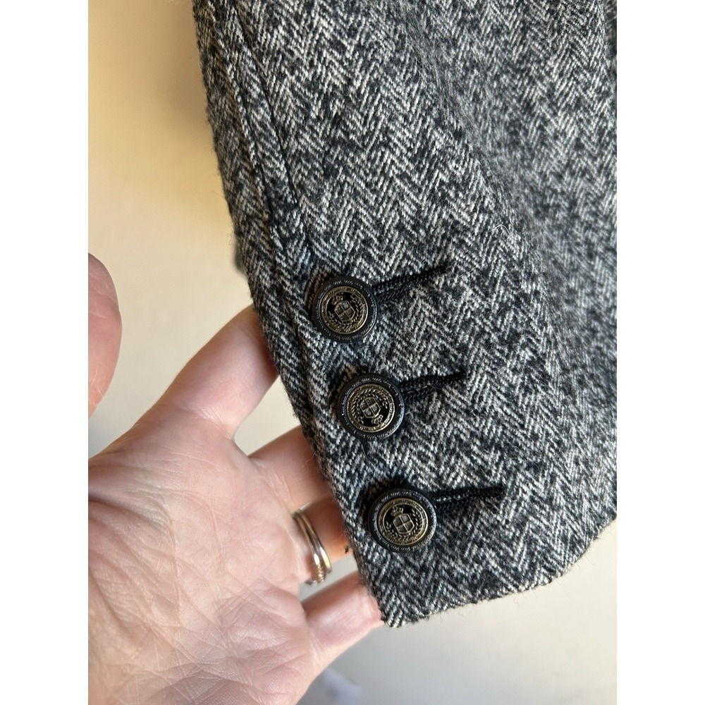 Cabi Fox Hunt Blazer Jacket 10 Wool Tweed Equestrian Old Money Preppy Button - Picture 8 of 12